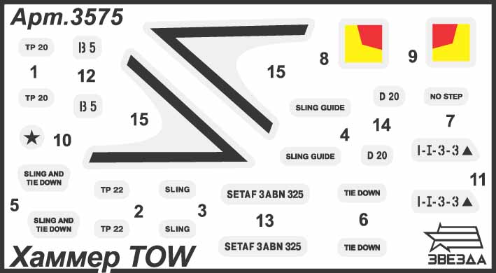 3575 Автомобиль Хаммер с ТОУ Звезда