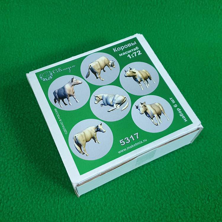5317 коровы набор 6 шт масштаб 1:72 СВ Модель