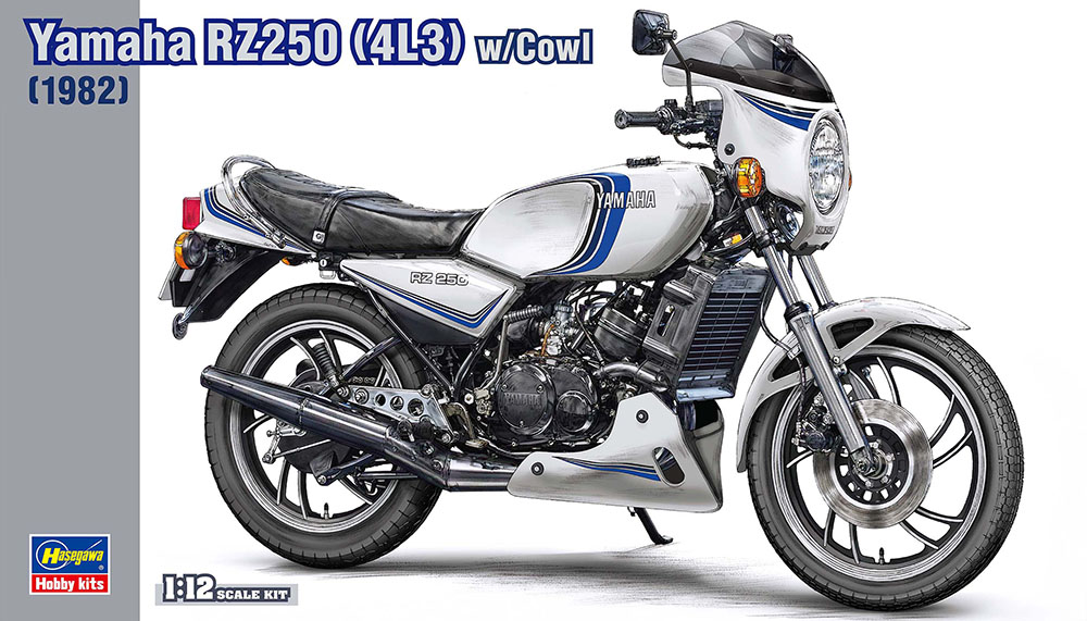 21758-Мотоцикл Yamaha RZ250 (4L3) with cowl (1982) (Limited Edition) Hasegawa