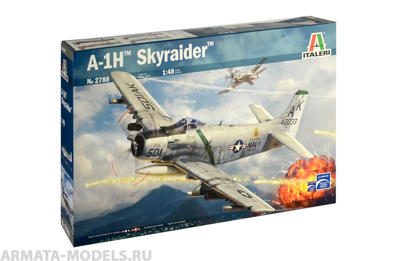 2788ИТ Самолет SKYRAIDER A-1H Italeri