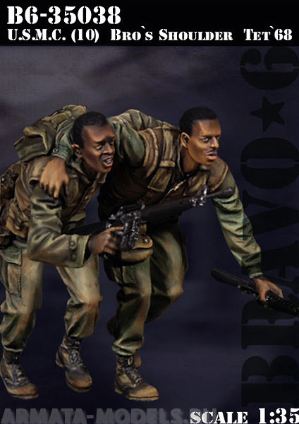 B6-35038 USMC(10) Bro`s Shoulder Tet`68 Bravo6