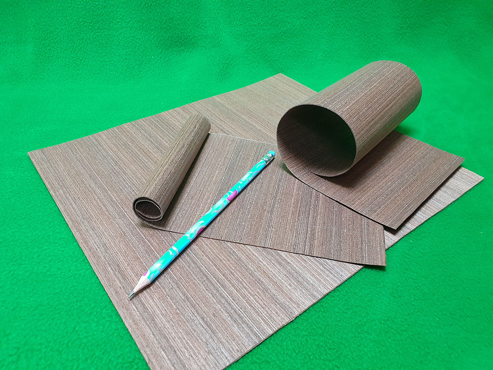 5527 гибкий шпон 1 мм макоре 300х280 мм - 1 лист