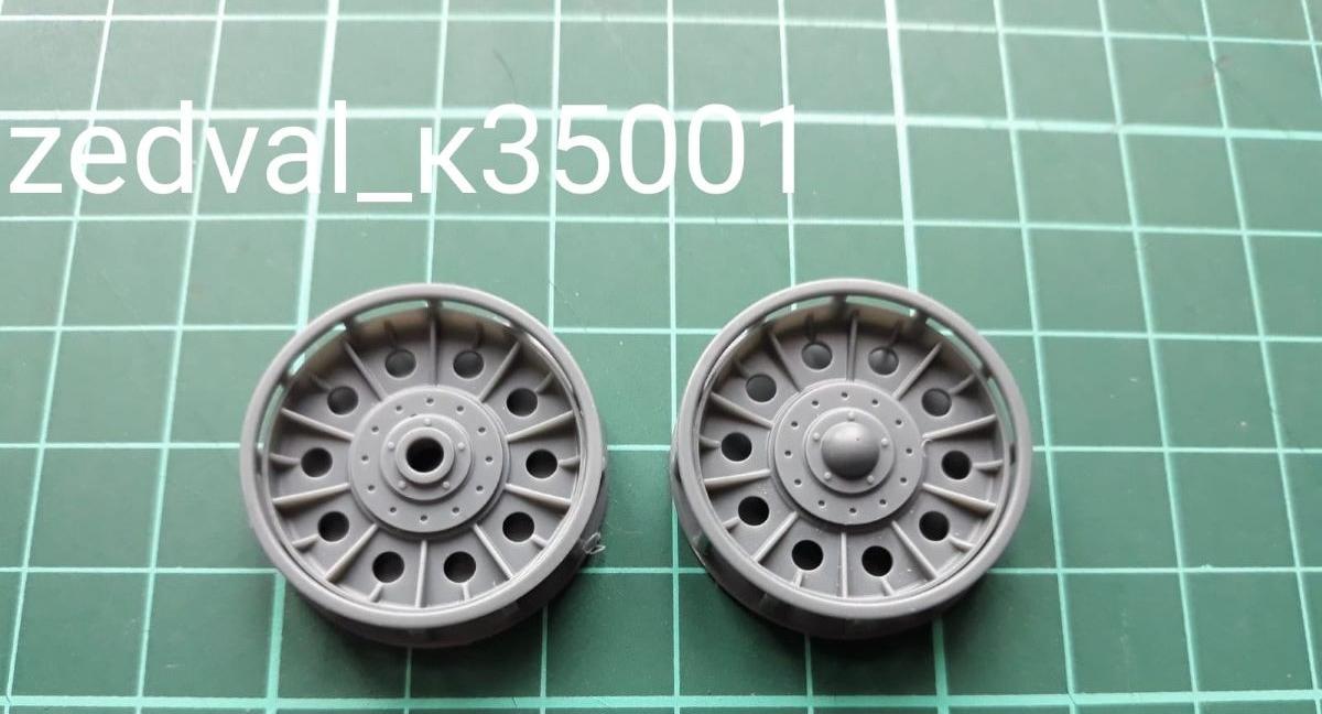 K35001 Опорные катки с внутренней амортизацией СТЗ для Т-34 (10 катков)