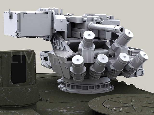 LRE35242 Дистанционно управляемая оружейная станция FLW 200 Eernbedienbare Waffenstation с автоматическим станковым гранатомётом GMG 40 мм H&K 