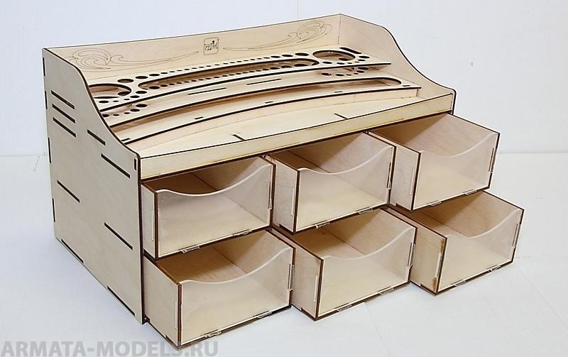 WIM-WS-002 Рабочая станция №2 c шетью ящиками. WorkStation №2. Набор для сборки