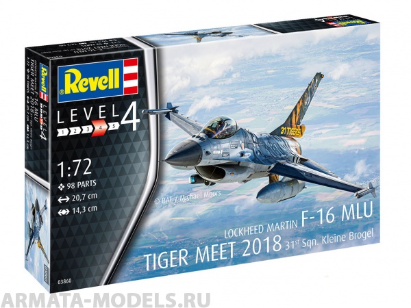 03860RE Многофункциональный истребитель F-16 Mlu 31 Sqn. «Клейне-Брогель» Revell
