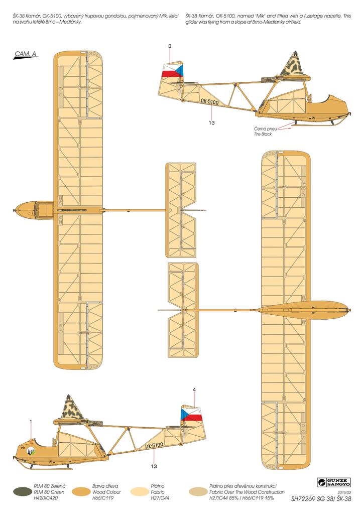 SH72269 SG-38 Schulgleiter / SK-38 Komar Czechoslova Special Hobby