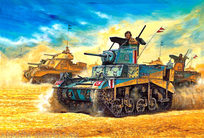 13270 Танк  M3 Stuart Honey Academy