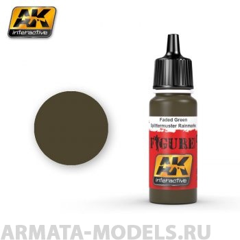 AK3044 Акриловая краска FADED GREEN / SPLITTERMUSTER RAINMARKS