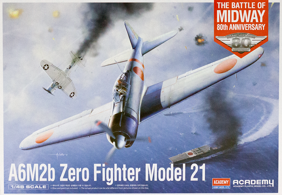 12352   Авиация  Mitsubishi A6M2b Zero Fighter Model 21 The Battle of Midway Academy