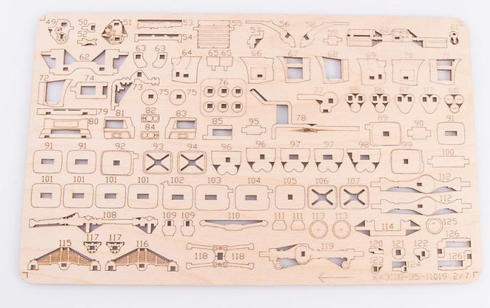 11019BAUMI Сборная модель КАМАЗ-43118 бортовой (Рестайлинг) Baumi