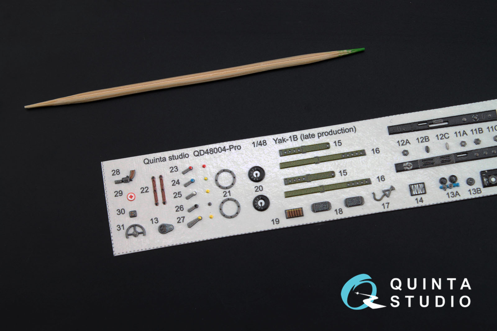 QD48004Pro 3D Декаль интерьера кабины Як-1Б (для модели Моделсвит)
