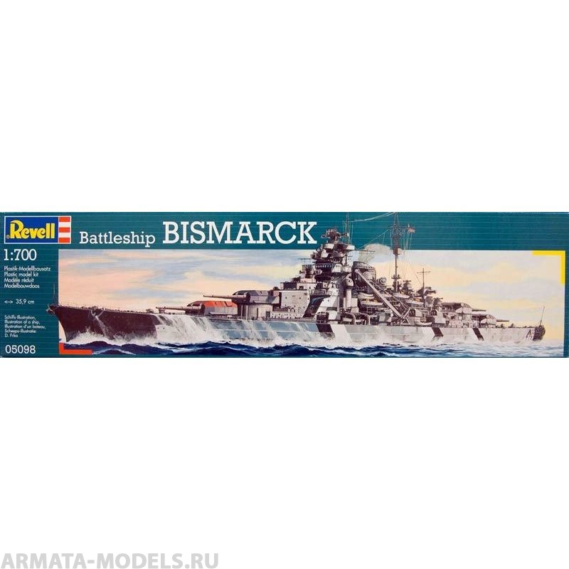 05098 Корабль линейный Bismarck Revell