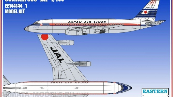 ЕЕ144144_1 Авиалайнер CV880 JAL Восточный экспресс