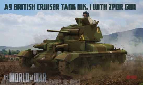 Ш011 Танк A-9 British Cruiser Tanr MK.I 1939-45  журнал+модель (IBG models) 1/72 IBG models