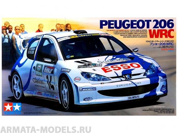 24221 Peugeot 206WRC Tamiya
