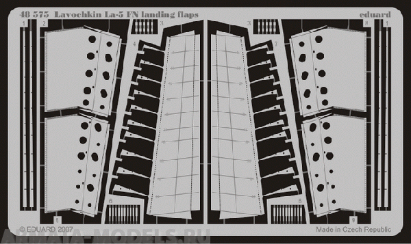 48575ED Lavochkin La-5FN landing flaps
