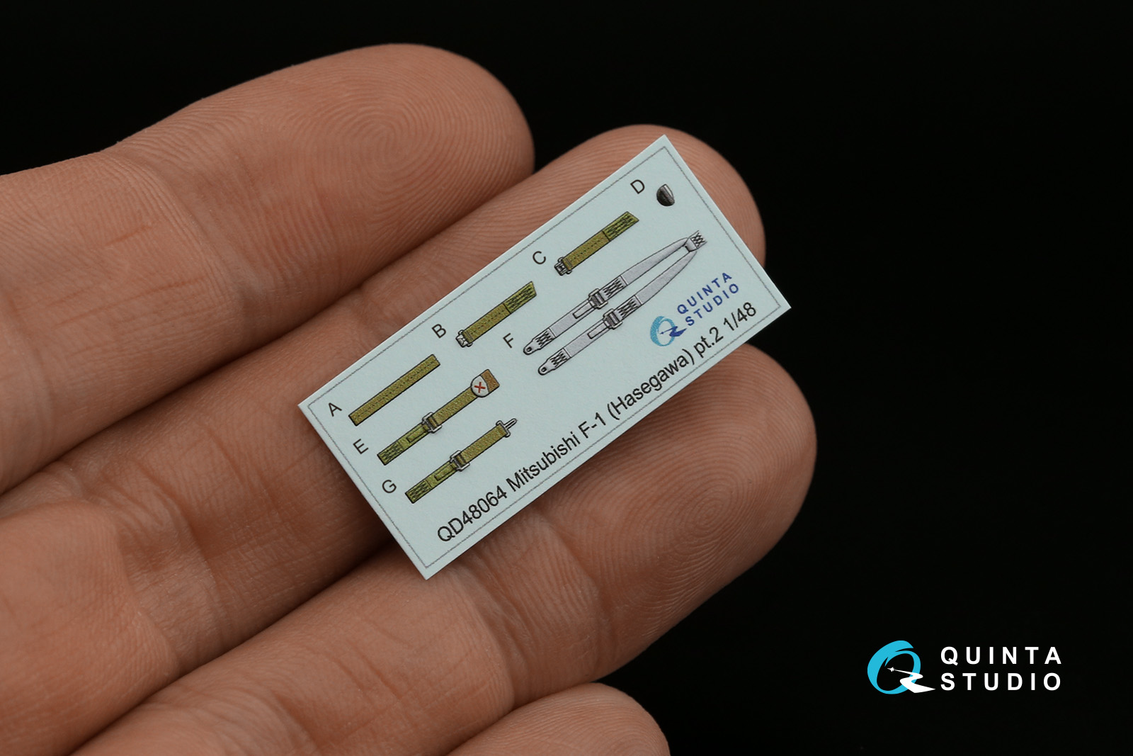 QD48064 3D Декаль интерьера кабины Mitsubishi F-1 (Hasegawa)