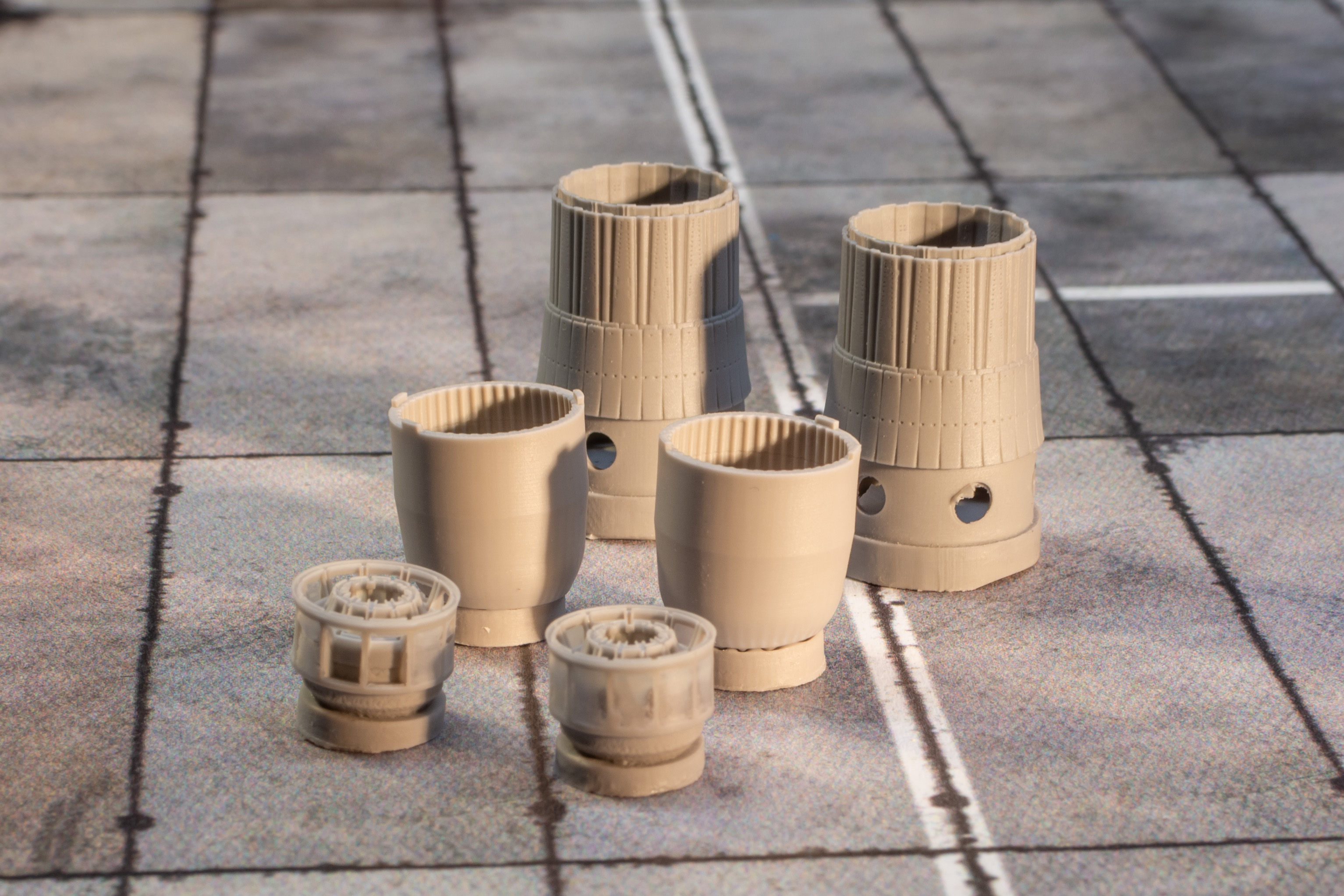 AM7223 Сопла двигателя АЛ-31Ф для Су-27(Су-27СМ,Су-27УБ, Су-33, Су-34) 1/72