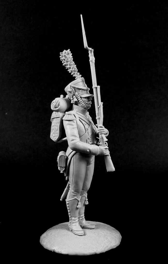 CHM-54145(M).Польский вольтижер Легиона Вислы, 1810-13 гг. 54 мм. Материал – белый металл Chronos Miniatures