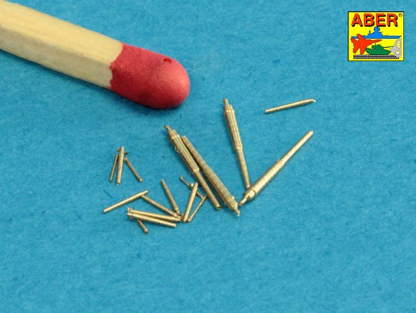 ABR-1:700-L-34  Дополнения для  Set of Barrels for Narvic classe destroyers type 1936A: 150mm x 5; 37mm x 8; 37mm(M42) x 10;  для  1/700