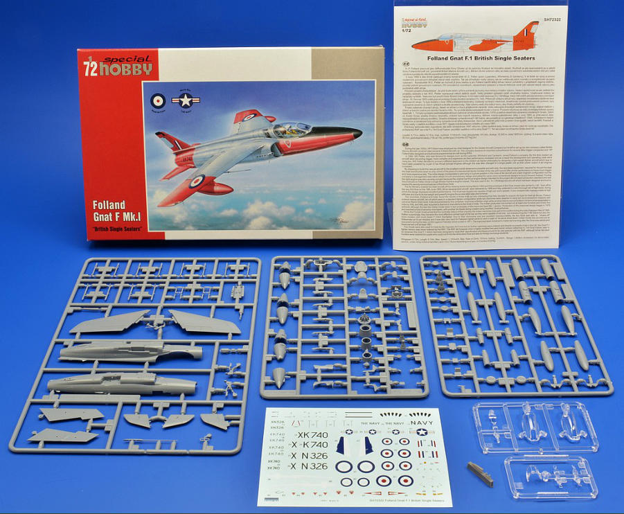 SH72322 Folland Gnat F Mk.I British Single Seaters Special Hobby