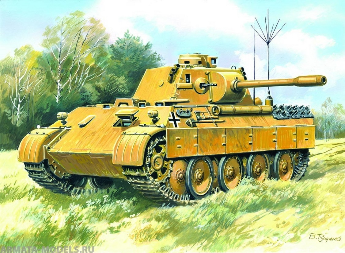 35571 Beobachtungspanzer Panther, германский подвижный АНП ICM