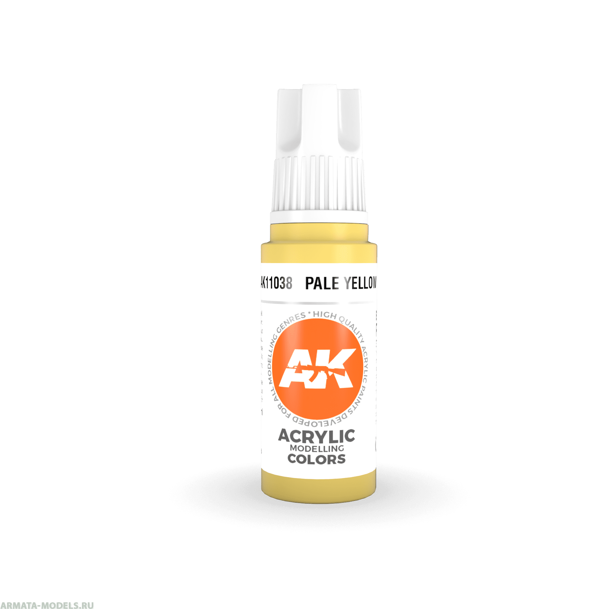 AK11038 Краска акриловая Pale Yellow 17ml