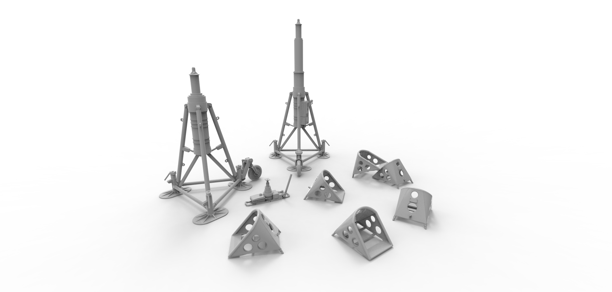 48016-1TMP Набор колодки 6 шт, домкраты 3 шт.