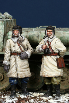 35092ALP Миниатюра Russian AVF Crew Set WWII Alpine Miniatures