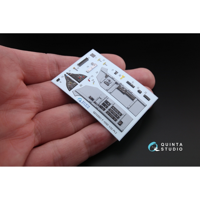 QD32051 3D Декаль интерьера кабины F-105D (для модели Trumpeter)