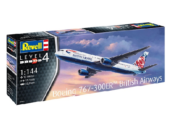 03862RE Пассажирский самолет увеличенной дальности полета Boeing 767-300ER (Airline TBD) Revell