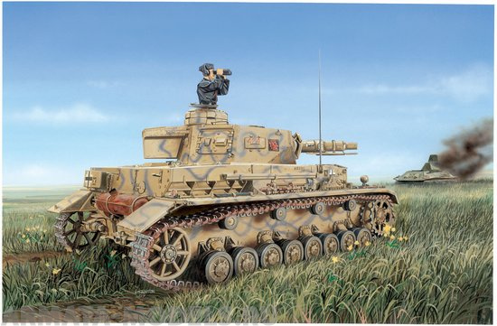 7321Д Танк 1/72 Pz.Kpfw.IV Ausf.F1(F) (10013160/230420/0210189, КИТАЙ ) Dragon