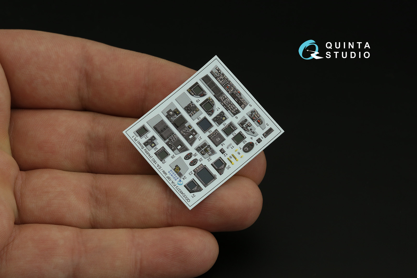 QD48373 3D Декаль интерьера кабины F/A-18F late / EA-18G (Hobby Boss)