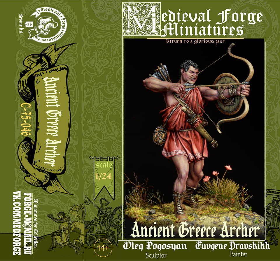 С-75-046 Фигура Ancient greece archer Medieval Forge Miniatures