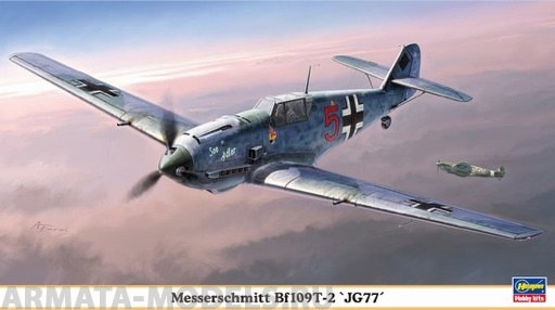 09861 Самолет BF-109T-2 JG77 Hasegawa