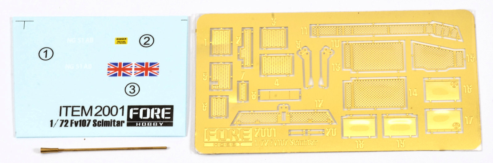 2001FH Сборная модель FV107 Scimitar Mark 2 Fore Hobby