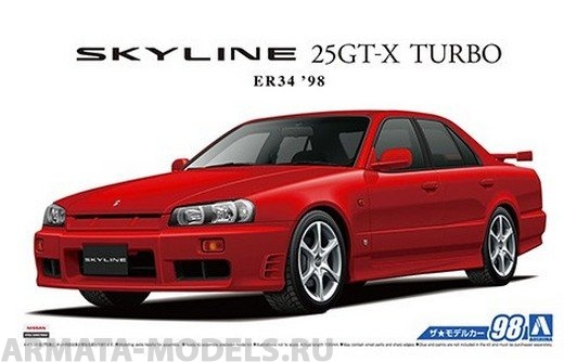 05750 Nissan Skyline 25GT-X Turbo ER34 '98 Aoshima