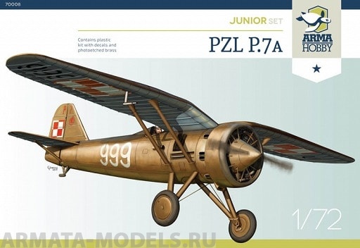 AH70008 Самолет ZL P.7a Junior Set Arma Hobby