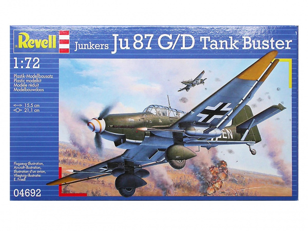 04692 Военный самолет Junkers Ju 87 G-2 Tank Buster (1/72) Revell