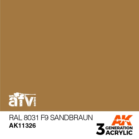AK11326 Краска акриловая 3Gen RAL 8031 F9 Sandbraun
