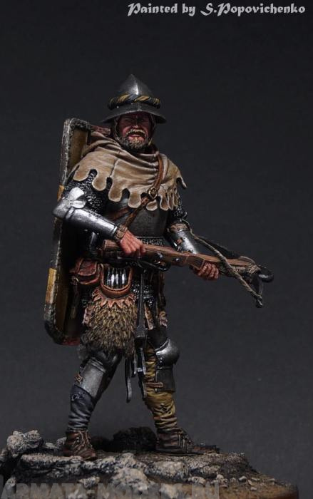 75-015TIN European crossbowman end of 14c. TinBerlin