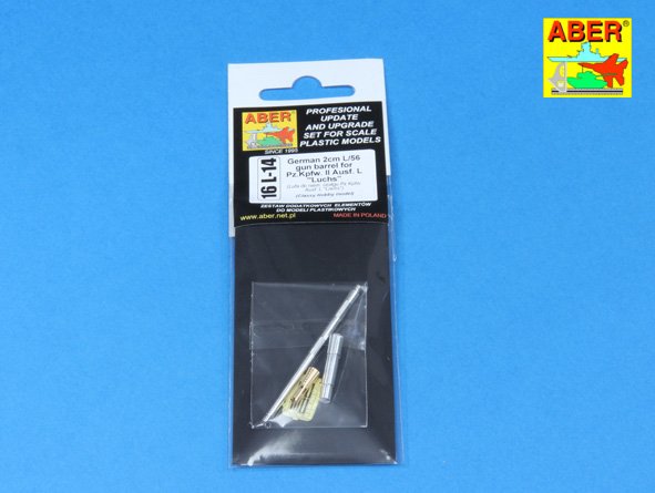 ABR-16-L-14  Дополнения для  German 2 cm L/65 gun barrel for Pz.Kpfw. II Ausf. L „Luchs” для Classy Hobby 1/16