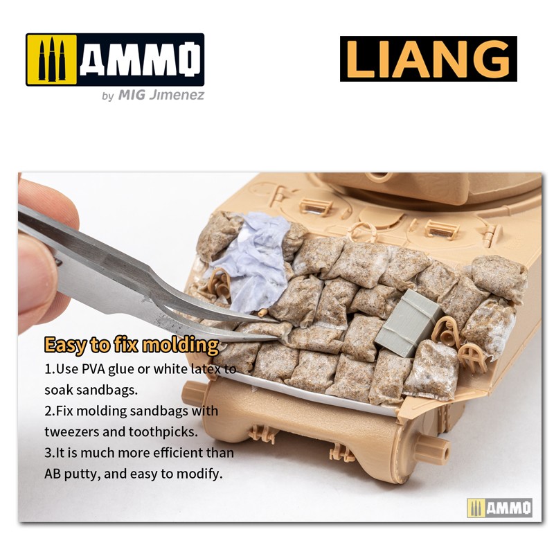 LIANG-0511 Набор декораций Sand Bags for Diorama x40