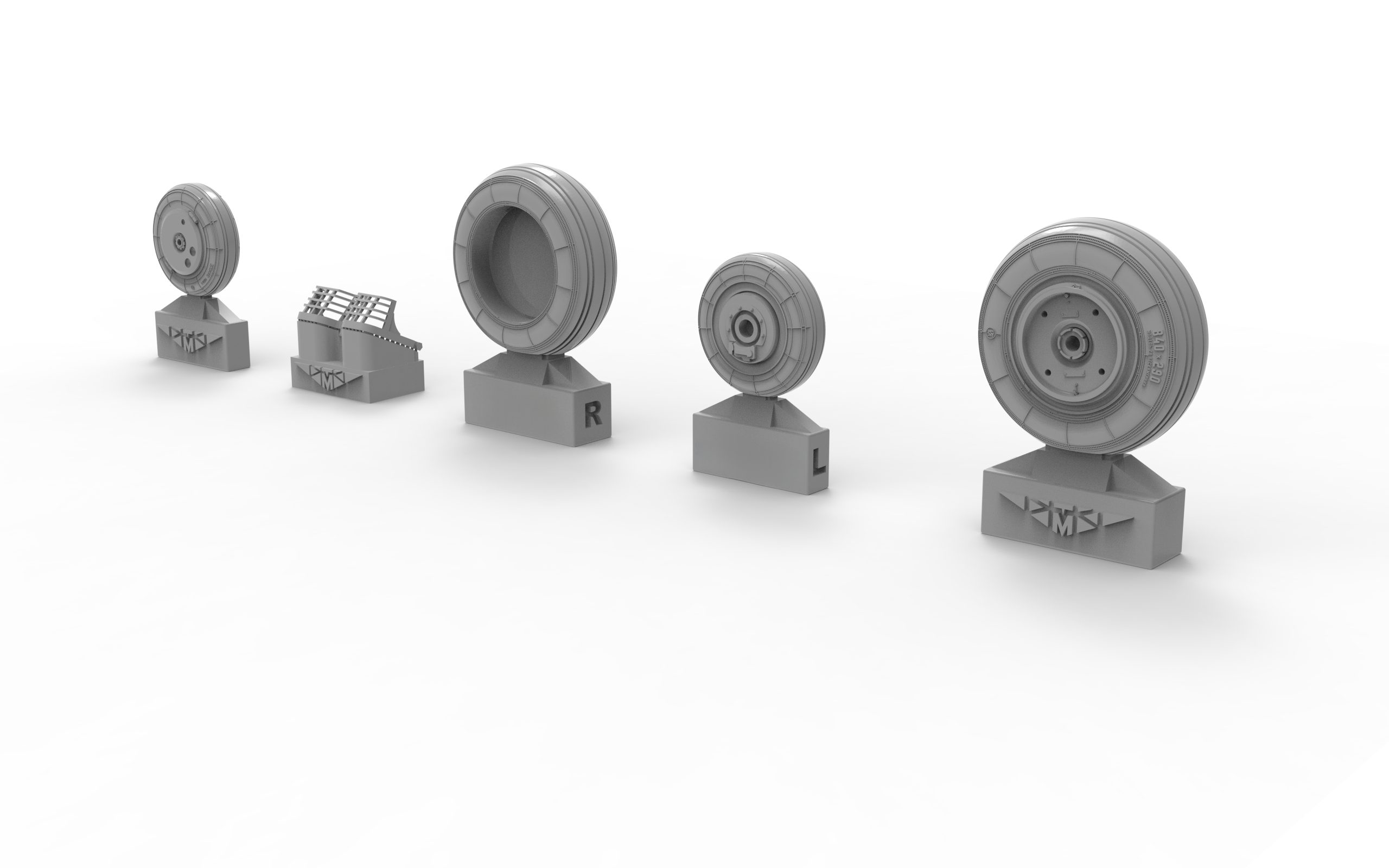 72292-2-1TMP КОЛЕСА ШАССИ МИГ-29 3д стойки