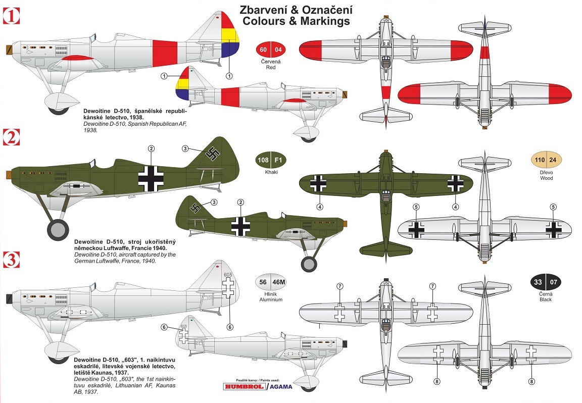 KPM0180 Dewoitine D.510 International KP Models
