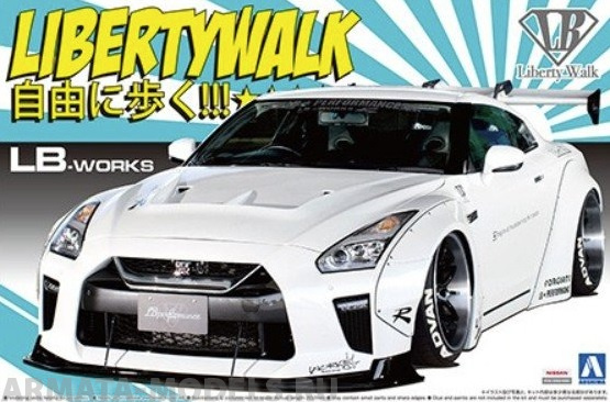 05590 Nissan GT-R R35 LB Works type 1.5 Aoshima