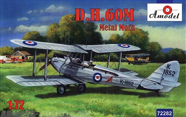 АМ72282 Самолет DH60M Metal Moth Amodel