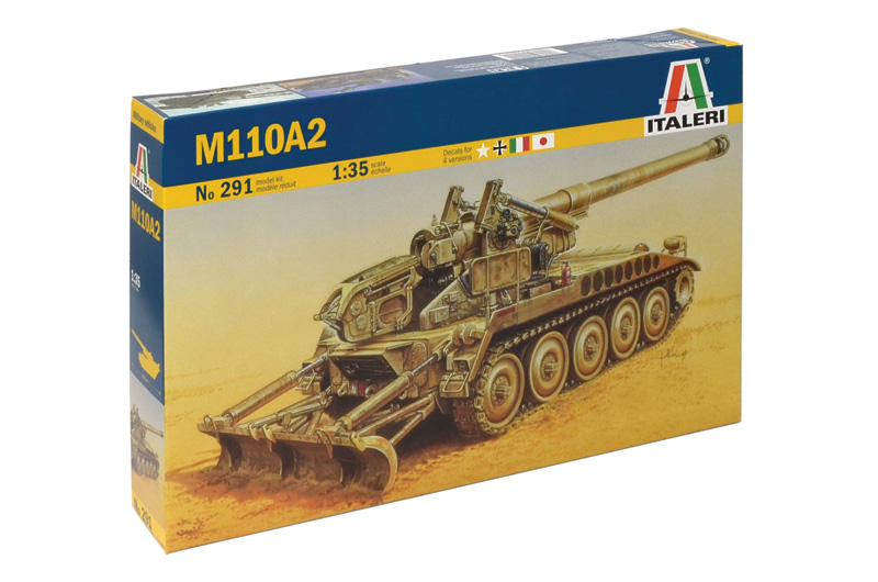 291ИТ Танк M-110 A2 (203 mm) (10130170/280316/0001974, ИТАЛИЯ ) Italeri