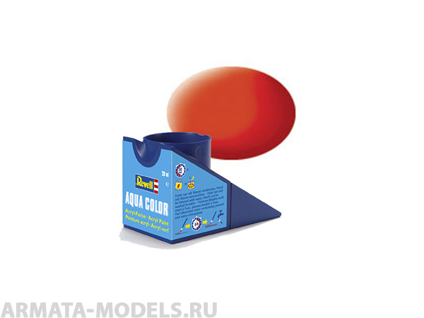 36125 Аква-краска светящаяся оранжевая матовая